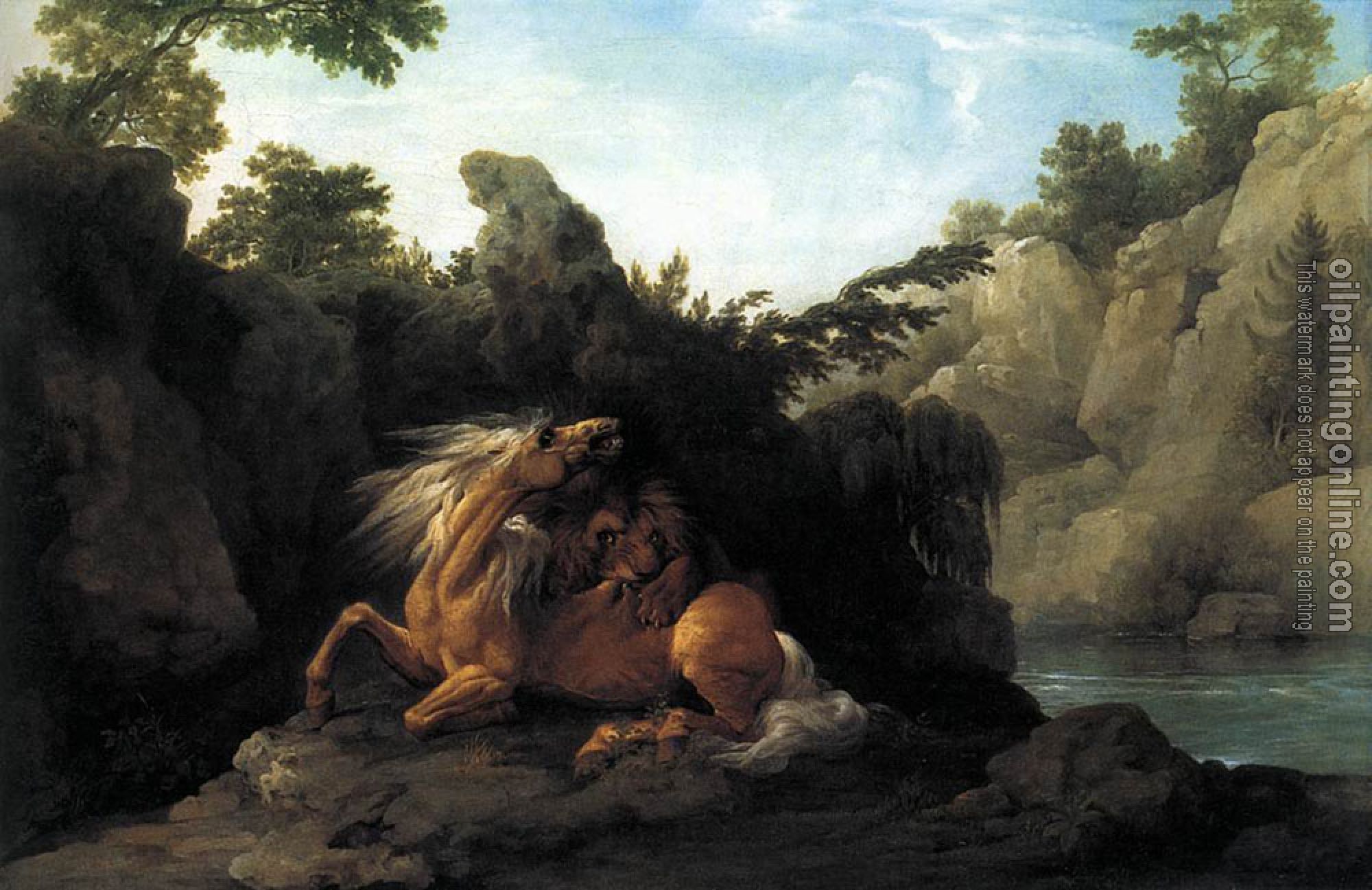 Stubbs, George - Lion Devouring A Horse